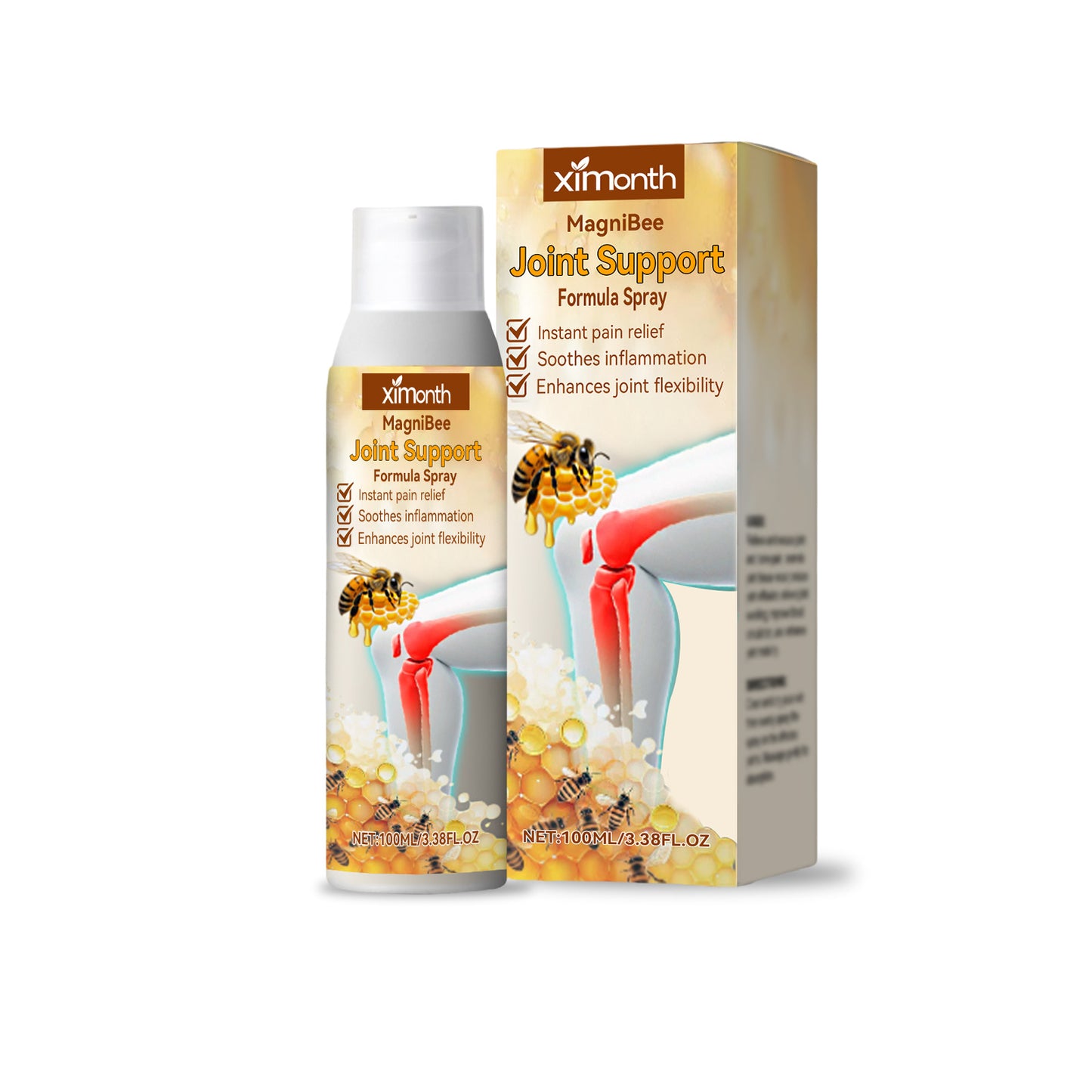 XIMONTH Bee Venom Joint Care Spray - Gentle Care and Daily Maintenance Spray for Body Joints and Muscles Super value single pack-FDC