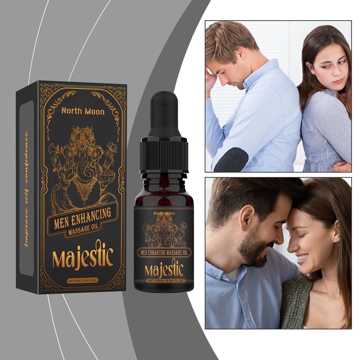 Men's Massage Oil Men's Body Moisturizer Gentle and Nourishing Skin External Use Men's Massage Oil