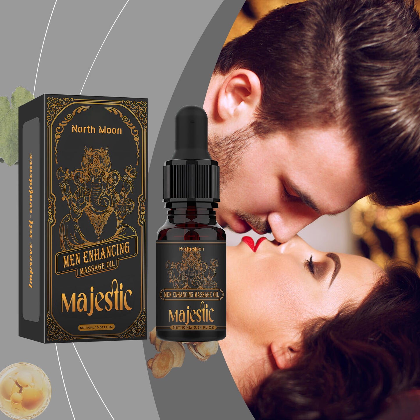 Men's Massage Oil Men's Body Moisturizer Gentle and Nourishing Skin External Use Men's Massage Oil