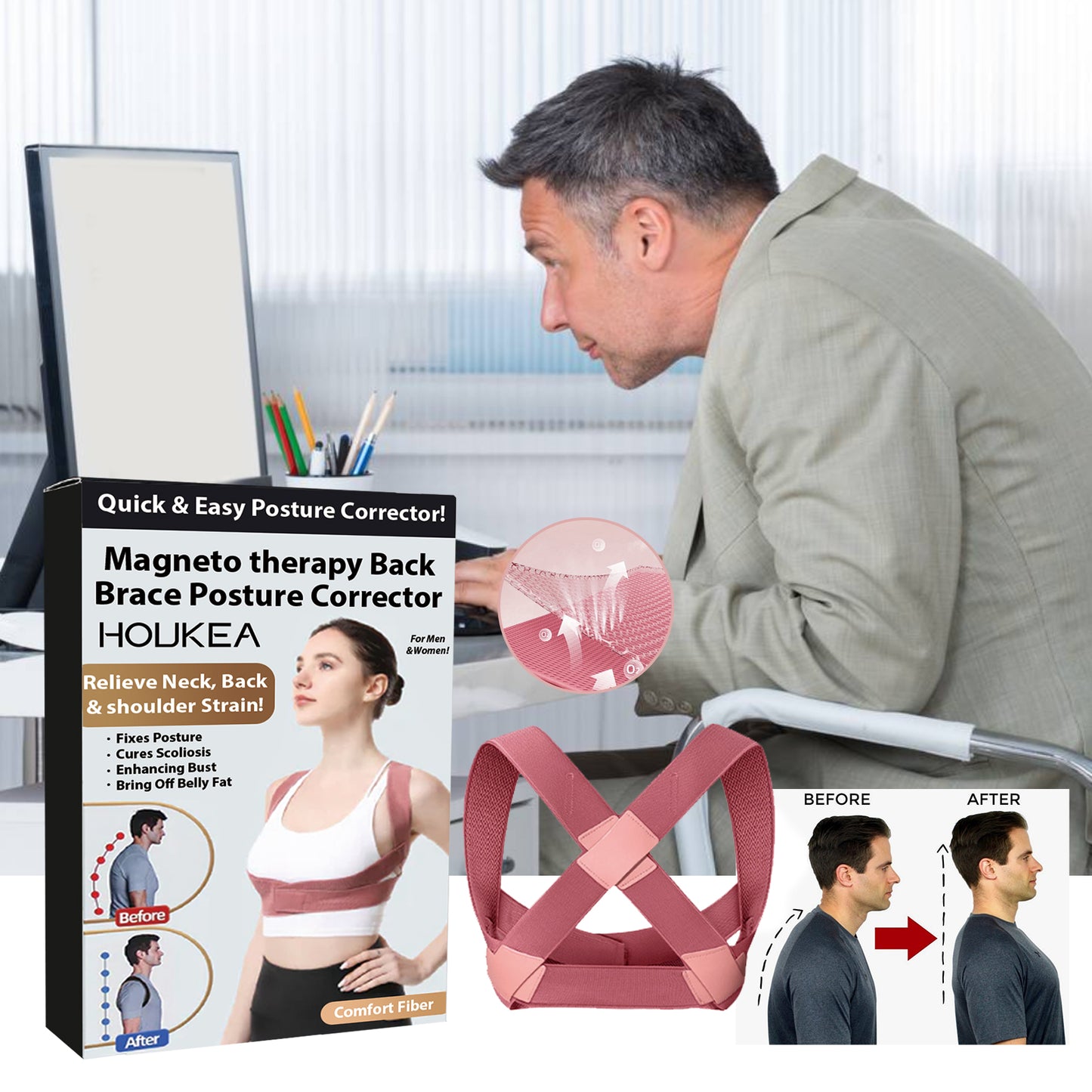Back support posture corrector