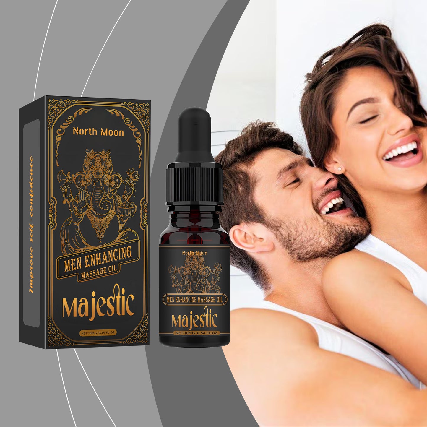 Men's Massage Oil Men's Body Moisturizer Gentle and Nourishing Skin External Use Men's Massage Oil