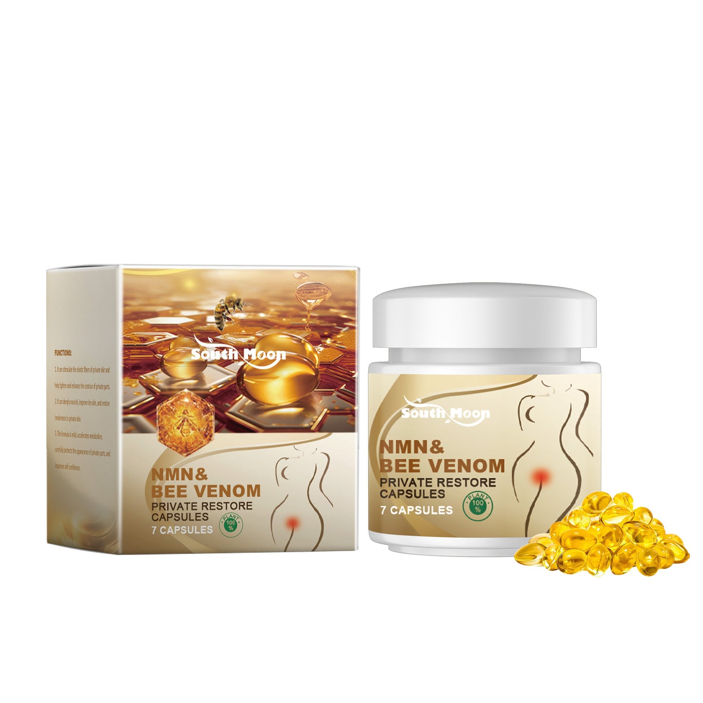 Women's Body Care Capsules Body Cleansing Deodorizing Moisturizing Body Care Capsules