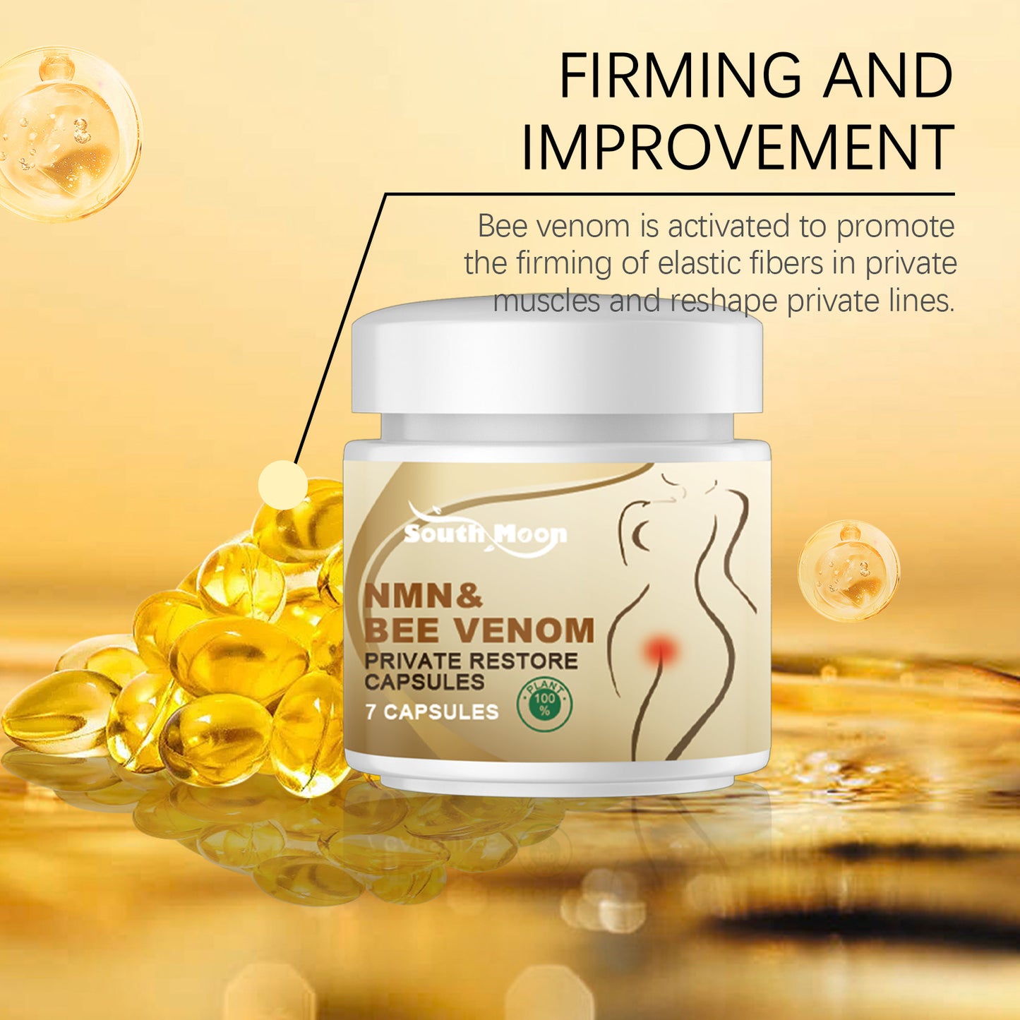 Women's Body Care Capsules Body Cleansing Deodorizing Moisturizing Body Care Capsules