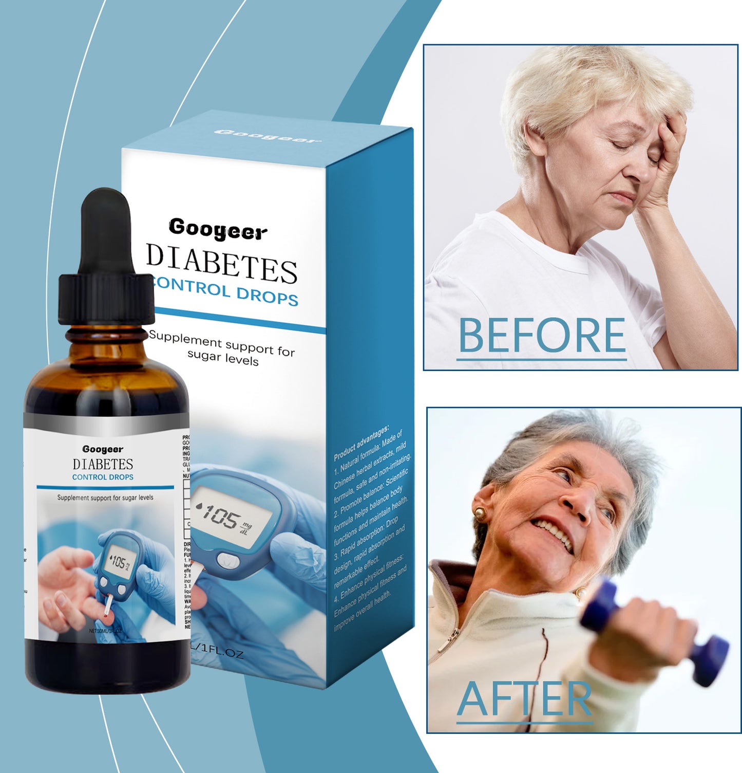 Diabetes Control Drops Body Treatment