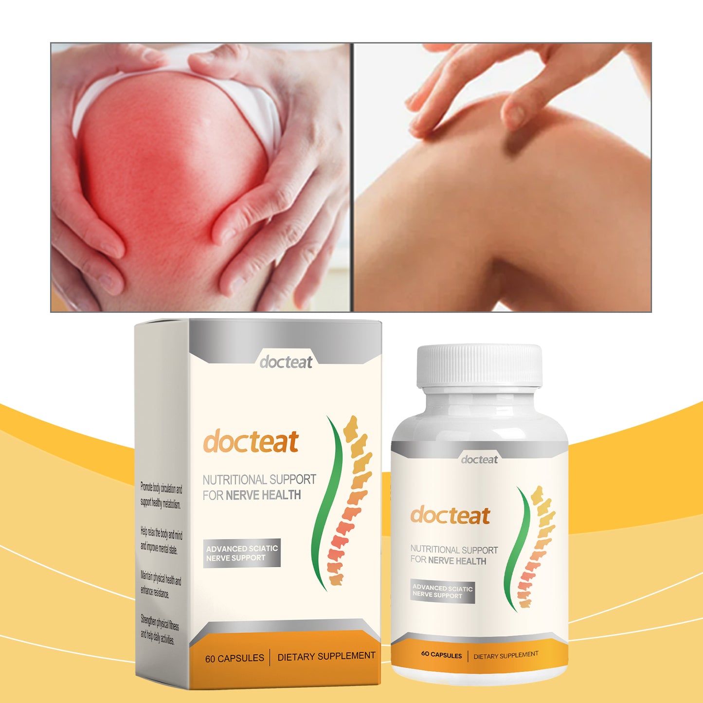Body Relief Capsules Effectively relieve and improve joint discomfort Daily body massage care
