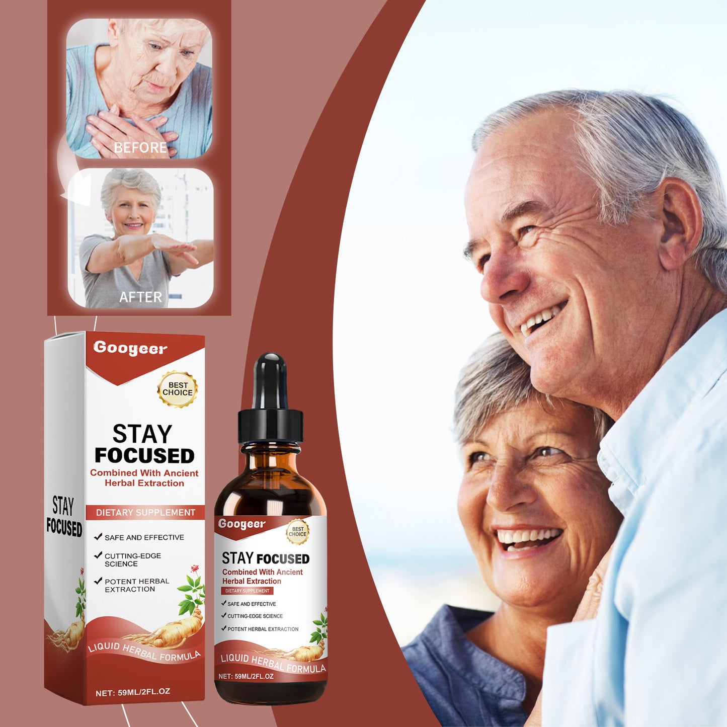 Ginseng Supplement Drops Dietary Supplement Body Treatment