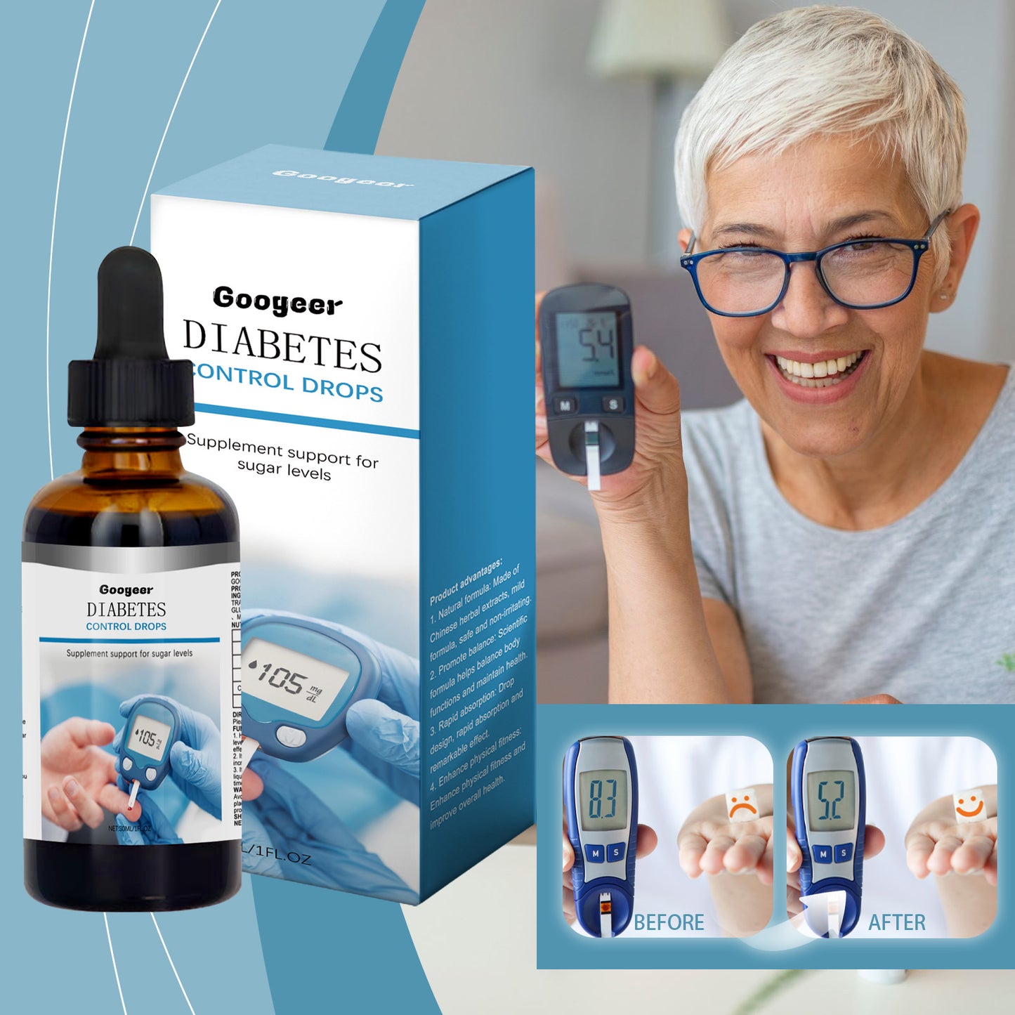 Diabetes Control Drops Body Treatment