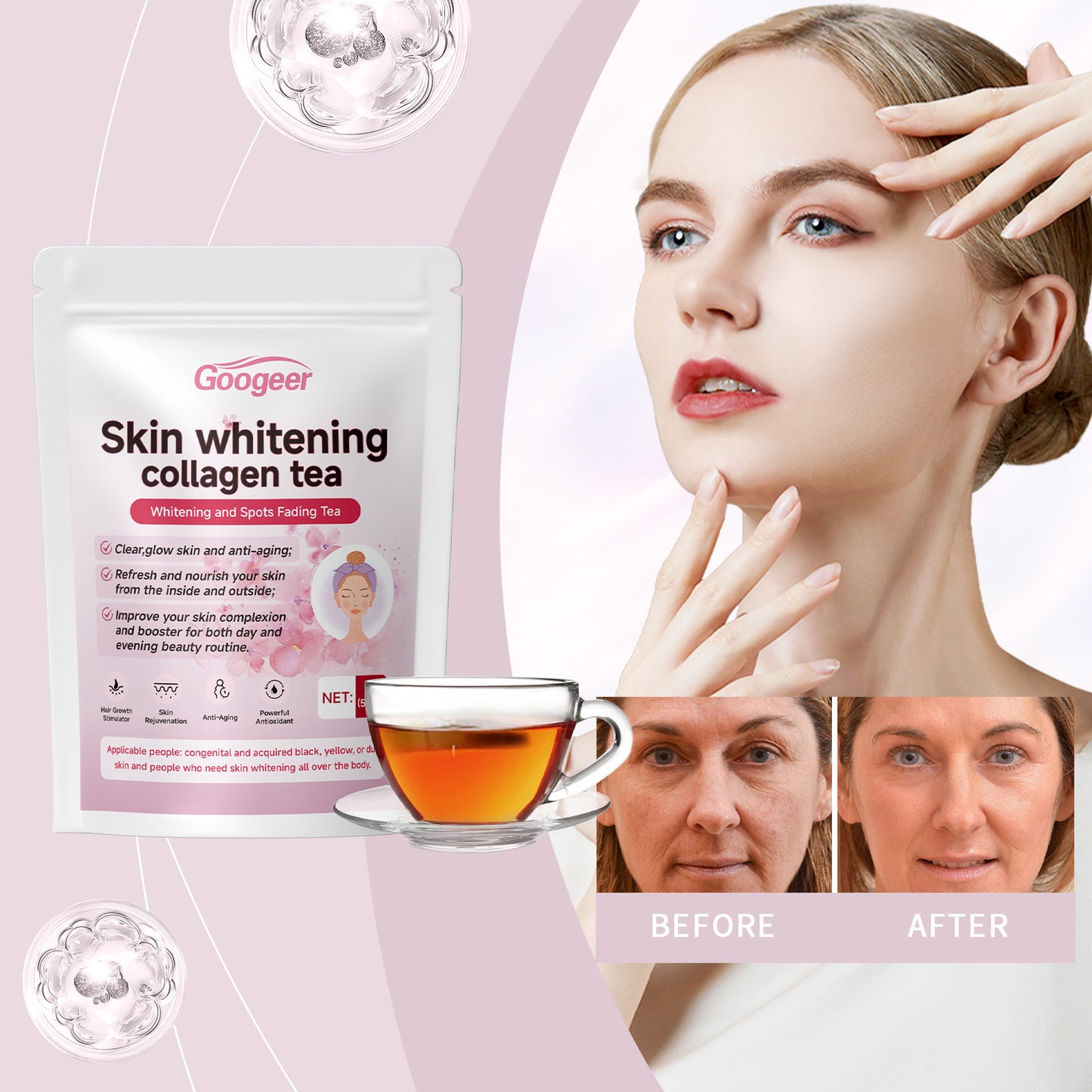 Whitening Collagen Tea Skin Treatment