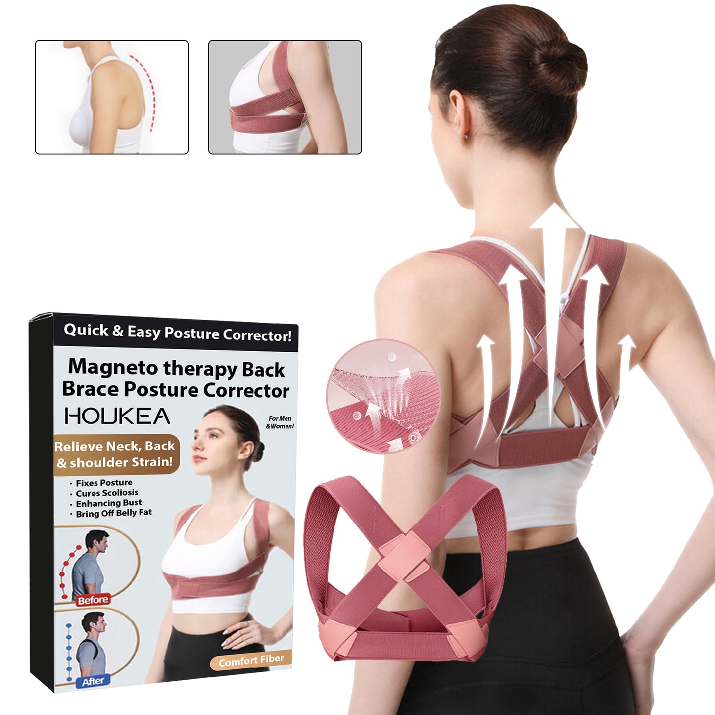 Back support posture corrector