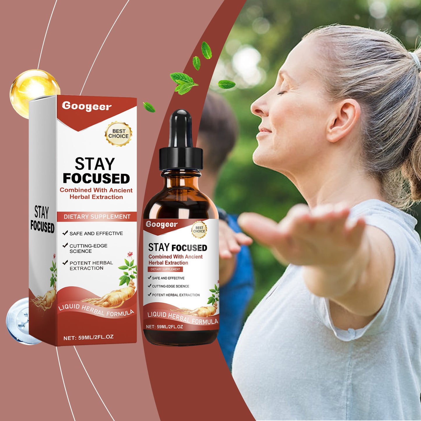 Ginseng Supplement Drops Dietary Supplement Body Treatment