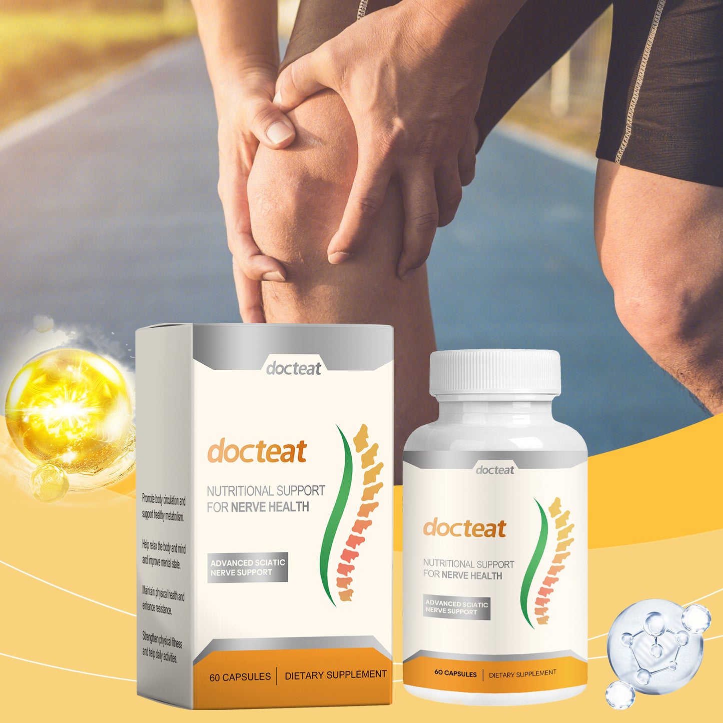 Body Relief Capsules Effectively relieve and improve joint discomfort Daily body massage care