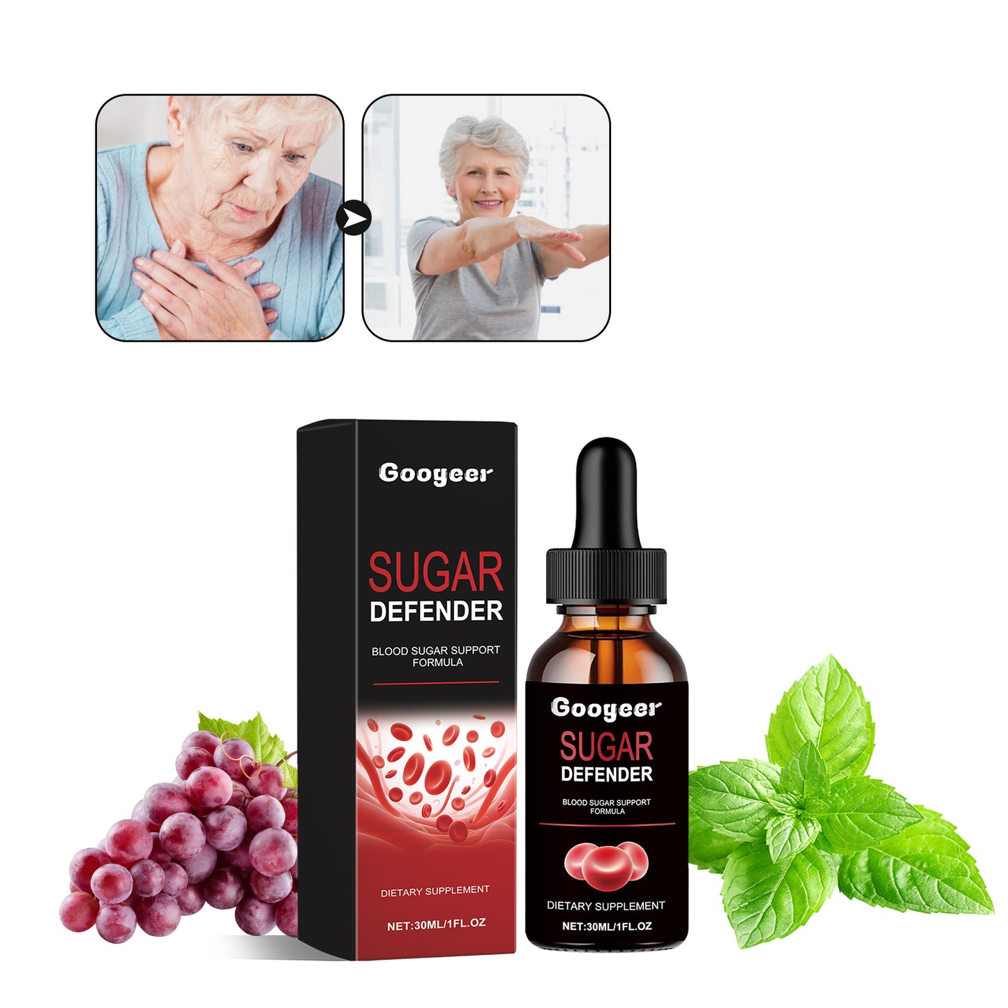 Googeer Dietary Supplement Relieves Physical Discomfort Boosts Vitality Enhances Immunity Body Care Dropsg-YAO