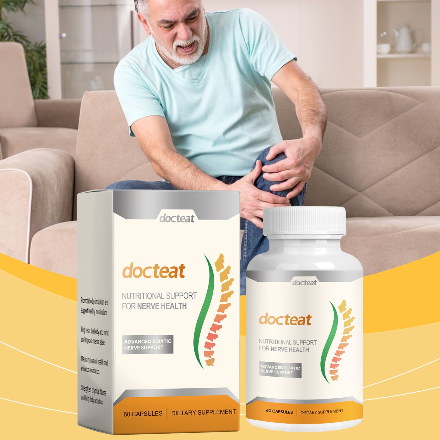 Body Relief Capsules Effectively relieve and improve joint discomfort Daily body massage care
