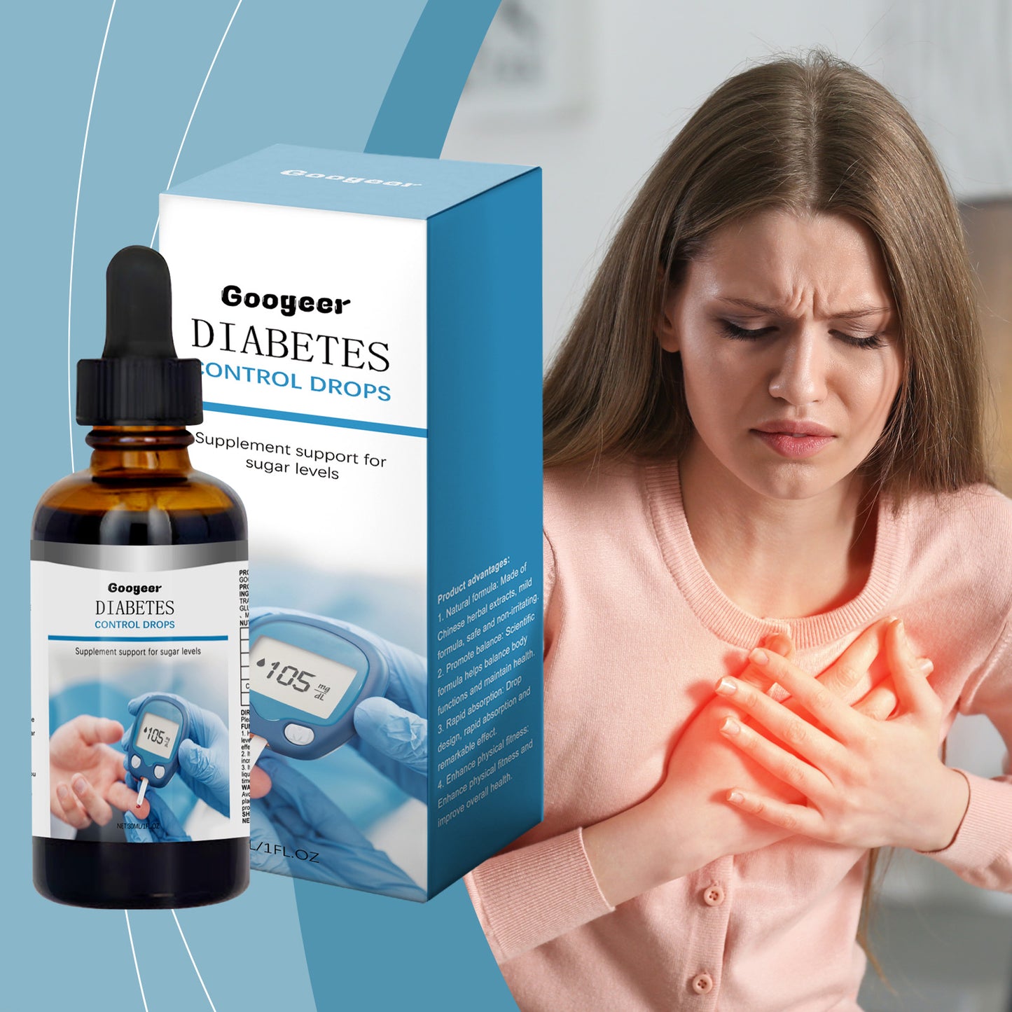 Diabetes Control Drops Body Treatment