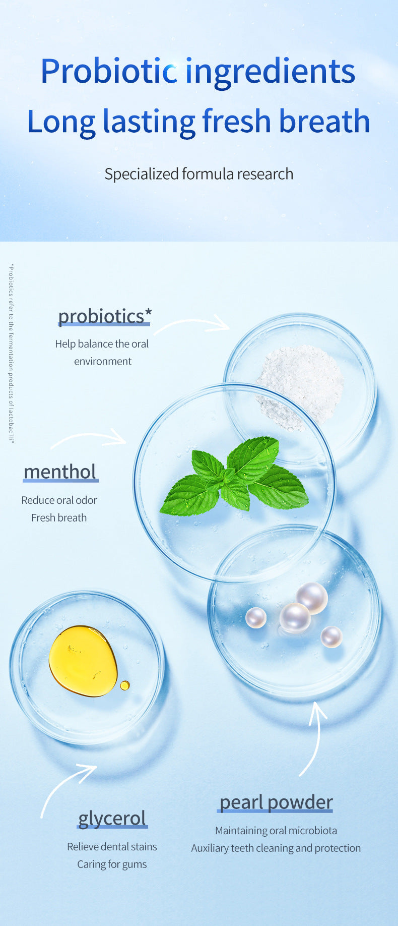 Probiotic Brighten Quick Whitening Tooth powder-BX
