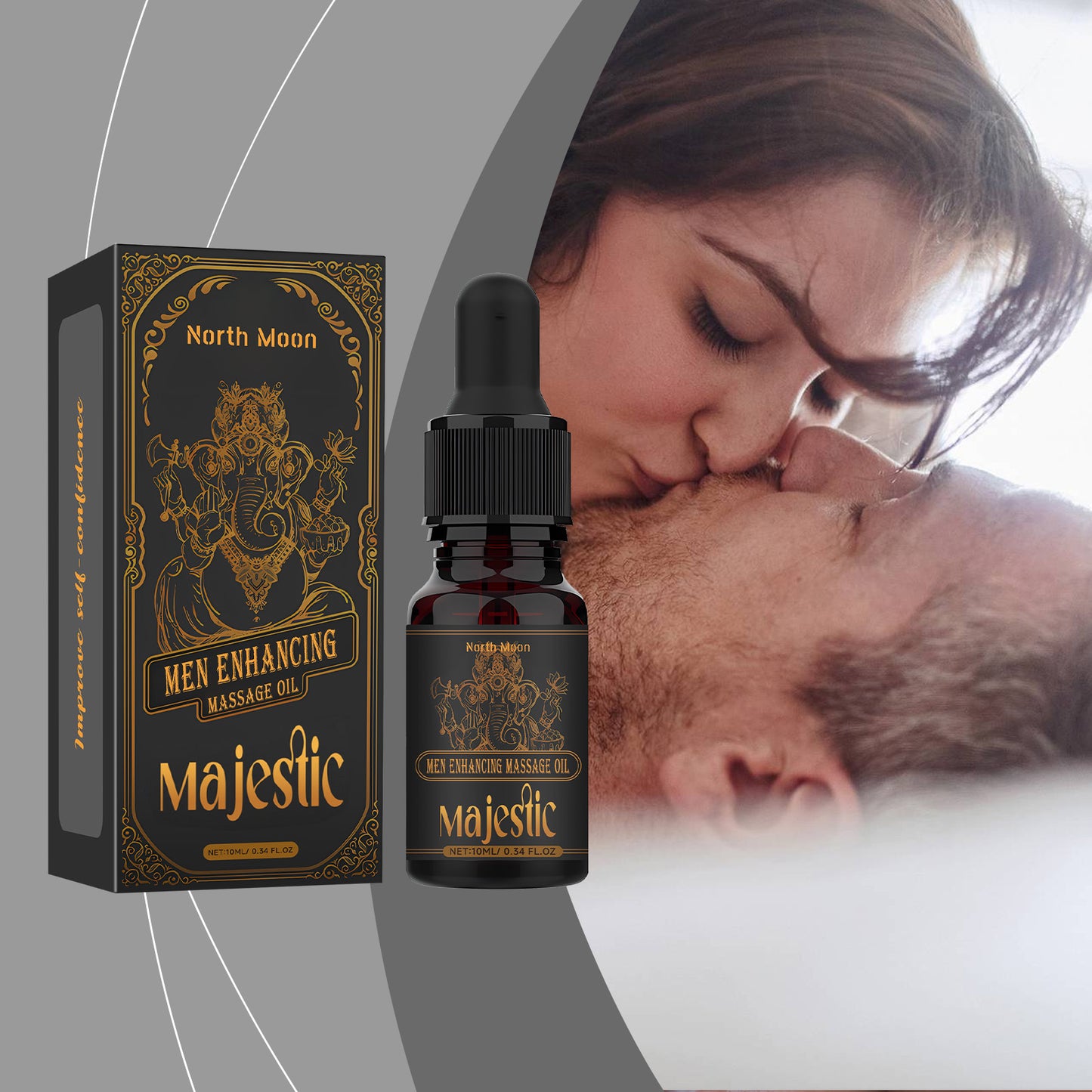 Men's Massage Oil Men's Body Moisturizer Gentle and Nourishing Skin External Use Men's Massage Oil