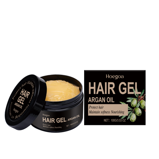 Hoegoa Argan Oil Styling Gel Tames hair for a glossy finish Works on curls and straight hair-YAO