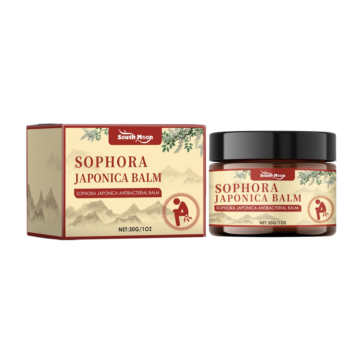 South Moon Hemorrhoid Ointment for Repairing swelling and itching of the anus, eliminating the inner and outer mixed moles, and relieving pain 1 pcs-ZLL