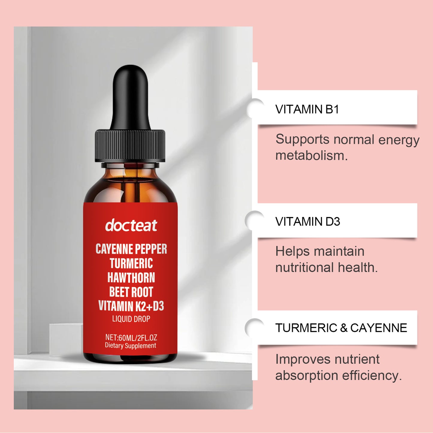 Body Vitamin Nutritional Supplement Drops: Gentle absorption without burden, nourishing and managing the body.