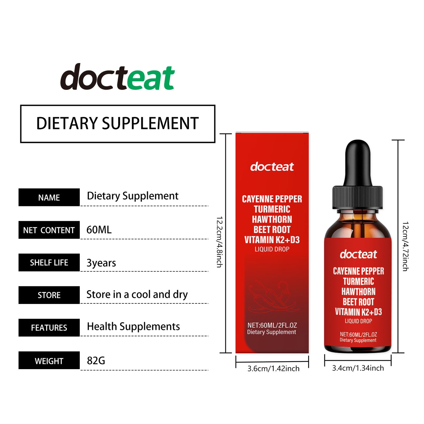 Body Vitamin Nutritional Supplement Drops: Gentle absorption without burden, nourishing and managing the body.