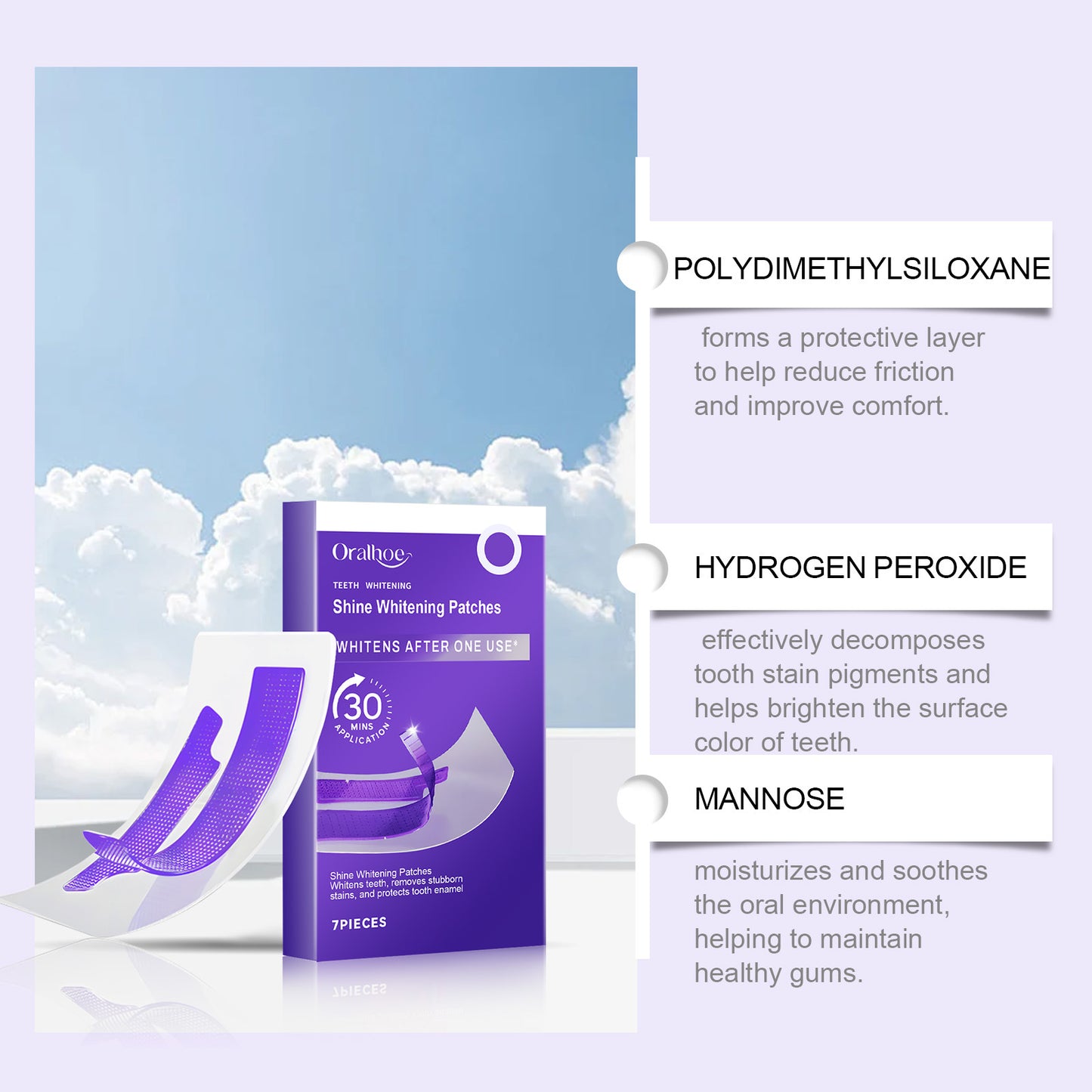 Tooth cleaning patch