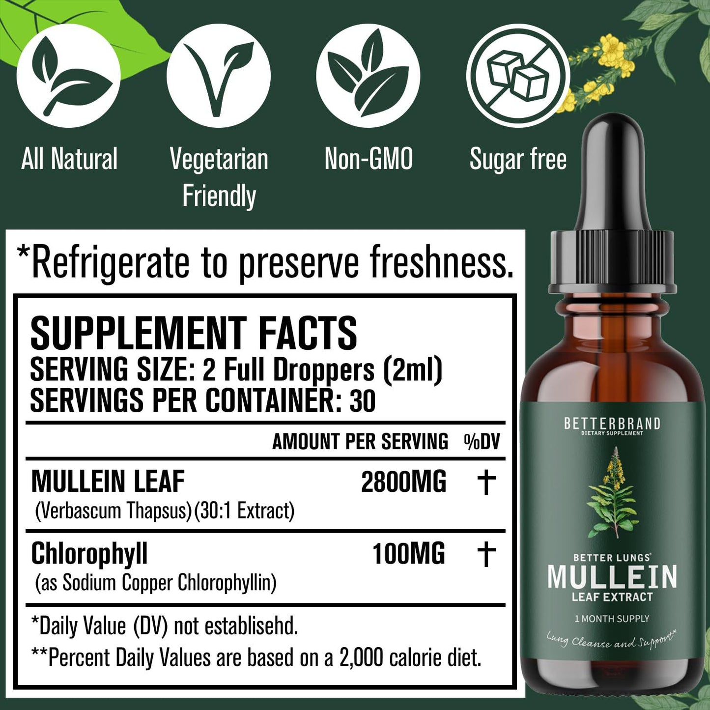 Mullein Leaf Extract Drops-YAO