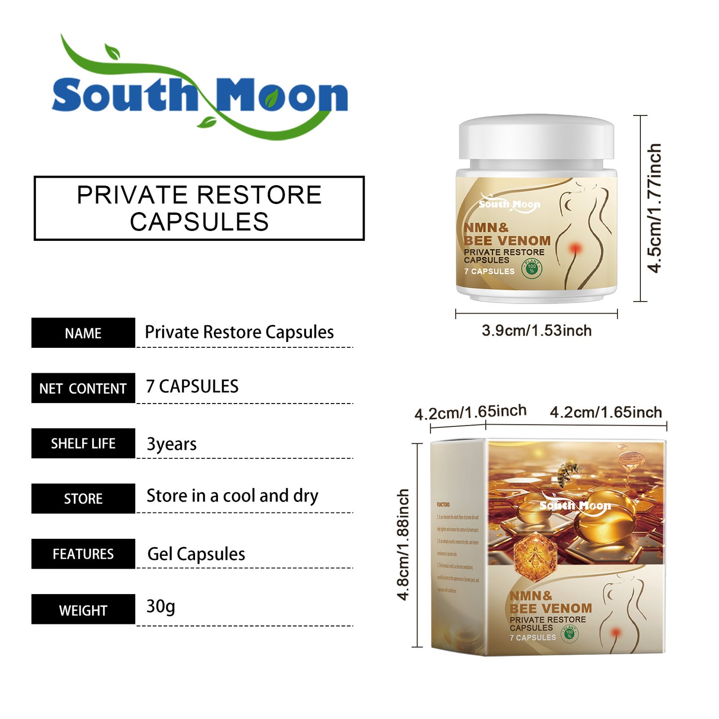 Women's Body Care Capsules        Body Cleansing Deodorizing Moisturizing Body Care Capsules
